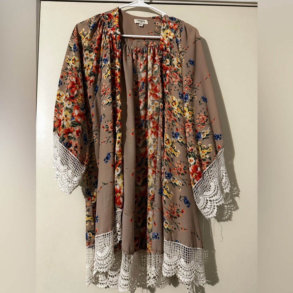 Beautiful floral cover up